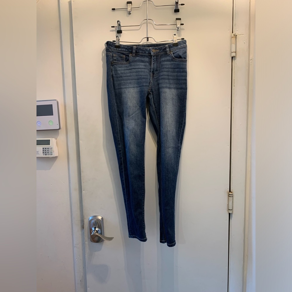 New York & Company Dark Blue Women's Slim Boyfriend Jeans Size 0